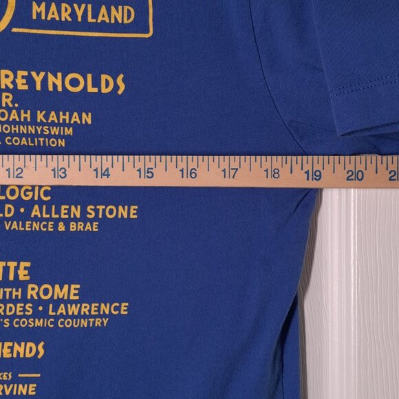 Oceans Calling Festival 2022 USED Shirt (M, Blue, Dave Matthews, Lumineers) - Picture 5 of 7